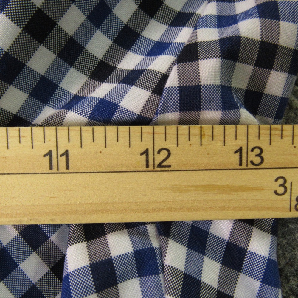 IZOD Golf Pants Mens 38x32 Blue Black Gingham Check Performance Retro Old Money - Picture 8 of 11